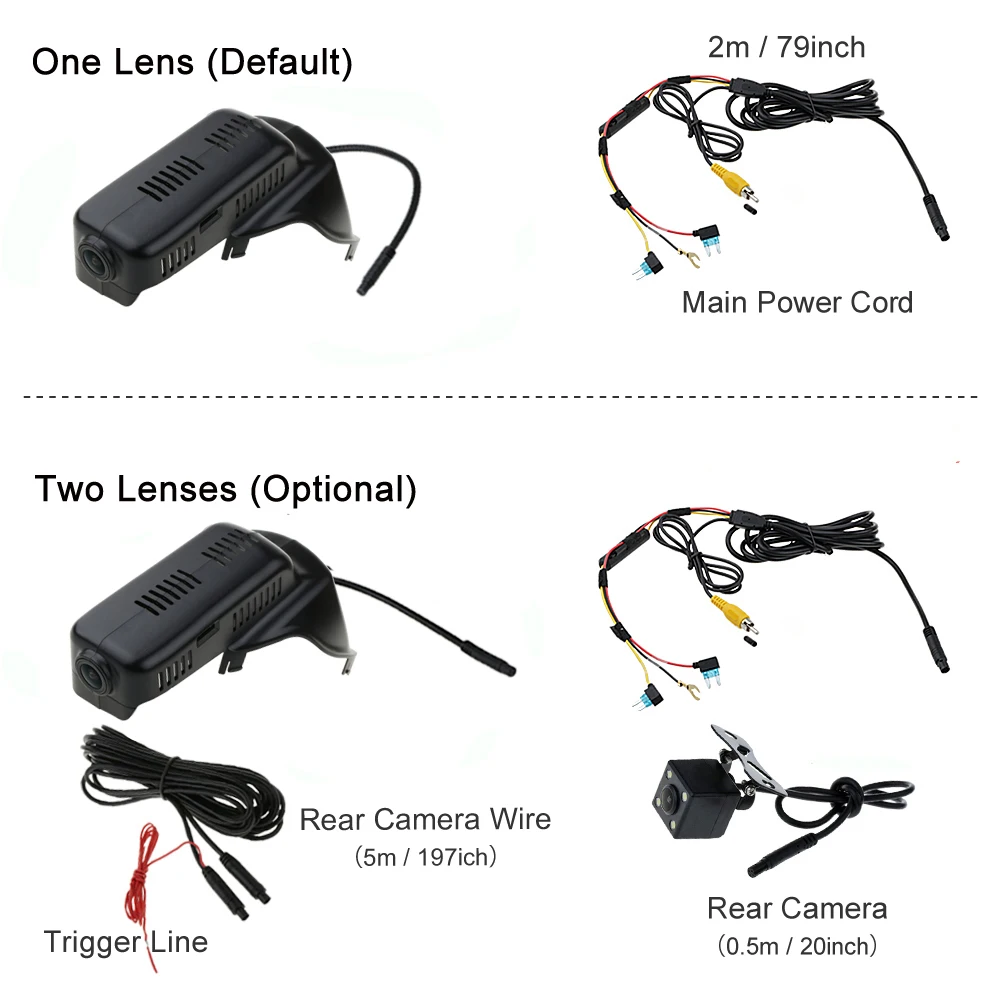 Автомобильный видеорегистратор цифровой с Wi-Fi для Volvo XC60 2009 2010 2011 2012 2013 2014 2016 2015 2017