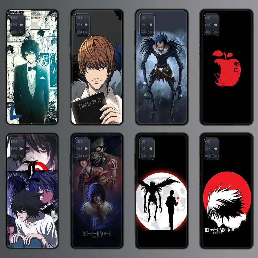 

Phone Case for Samsung Galaxy A51 A71 A70 A50 A40 A20s A30 A10s A20e A10 A02s A01 Silicon Back Cover Japan Anime Death note Cool