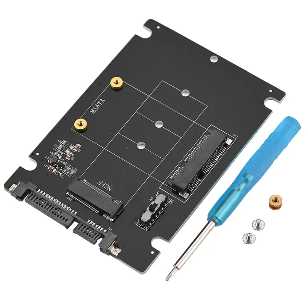 2 в 1 mSATA SATA NGFF M.2 к SATA3 конвертер PCB адаптер Карточка SSD диск для Windows Vista| |