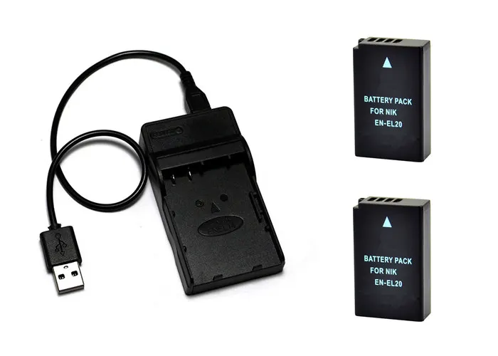 EN-EL20 аккумулятор камеры ENEL20 EL20 + зарядное устройство USB для Nikon 1 AW1 J1 J2 J3 S1 V3 P950 и COOLPIX
