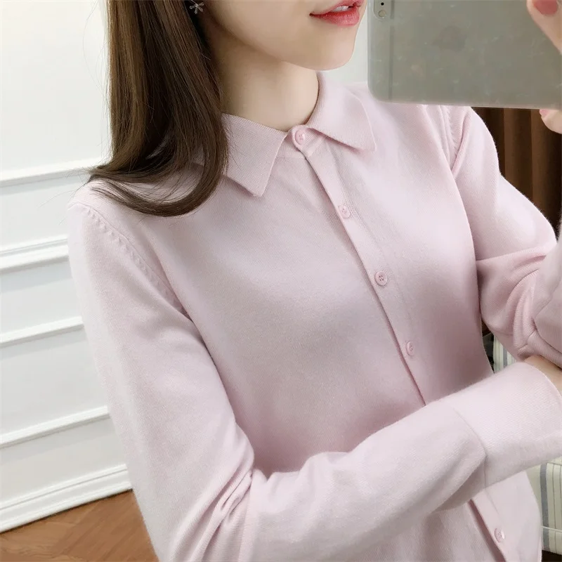 Женский кашемировый свитер с лацканами теплый мягкий Повседневный Кардиган