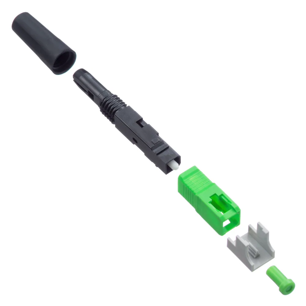 Free Shipping FTTH SC APC Optical Fiber Cable Quick Connector Fast Cold Connection Adapter 0.3dB for Telecommunication