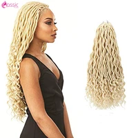classic plus 20 inch fluffy locs crochet braids ombre spring twists hair synthetic braiding hair extensions braids passion twist