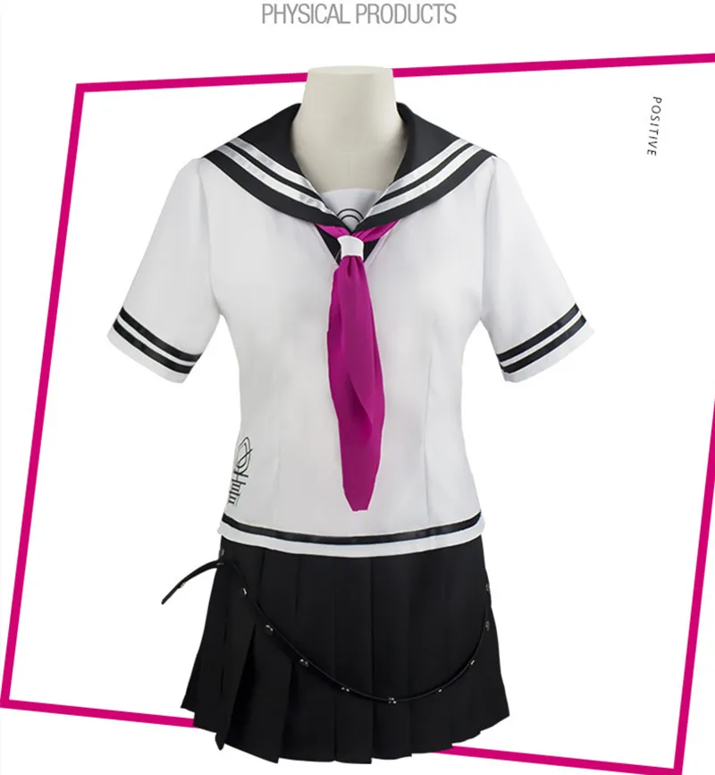 

Ibuki Mioda Cosplay costume Danganronpa 2 The End of shirt dress wig female student JK uniform skirt 7 sets of Halloween costume