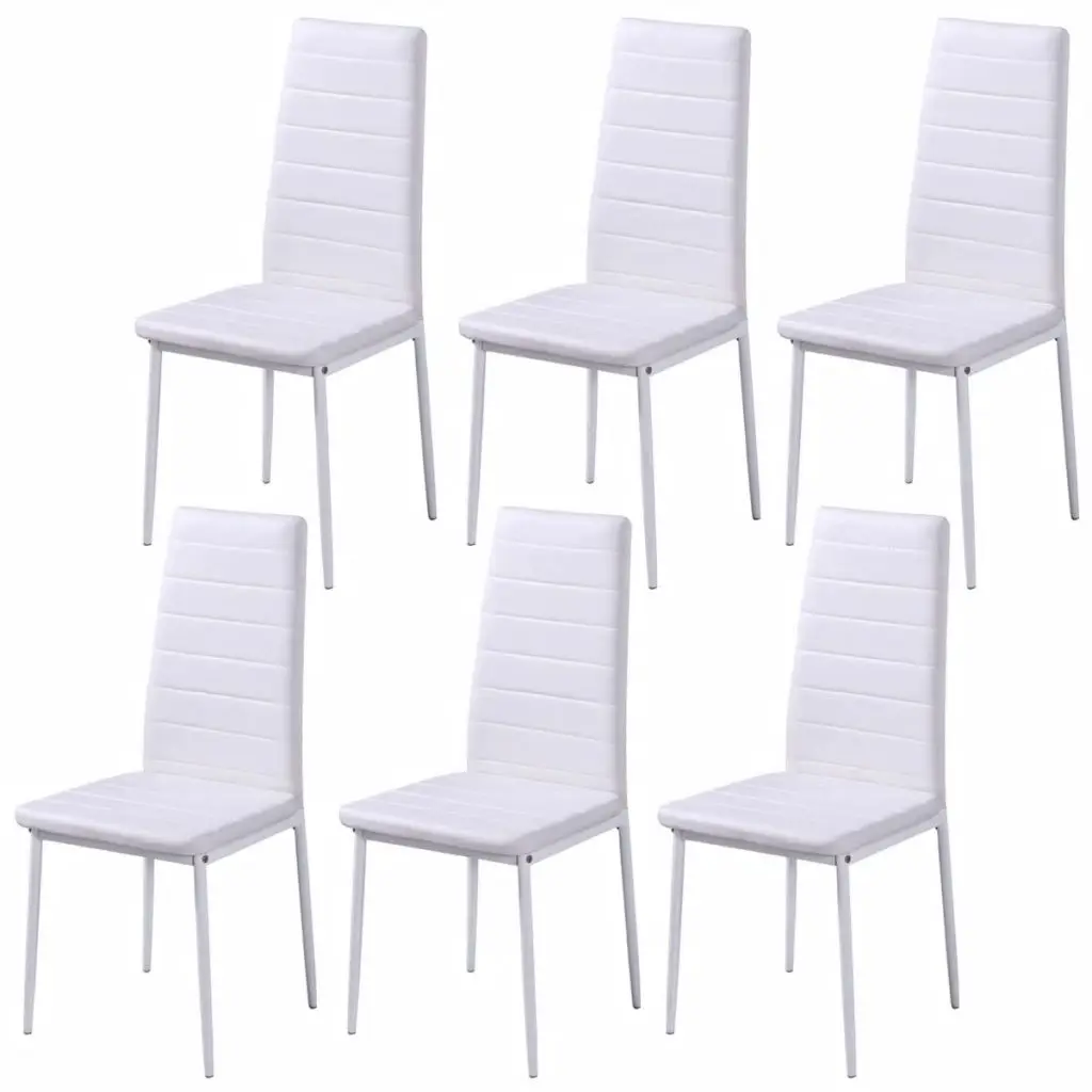 vidaXL Conjunto de mesa comedor 7 piezas blanco y negro | Мебель