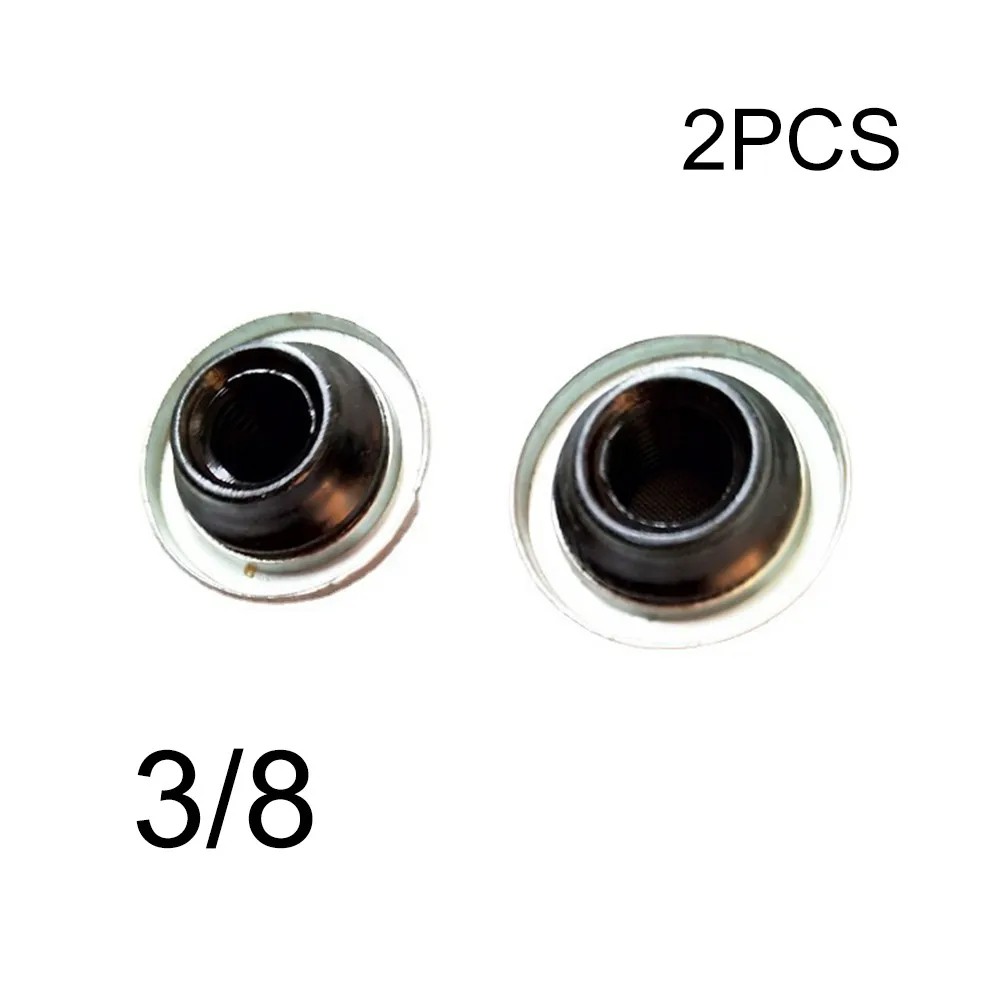 2Pcs M8/M10 Bike Bicycle Front Axle Gear Axle Rear Hub Cone Nuts Screws Iron Cycle Axle Cones - 5/16\" 3/8\" Front / Rear