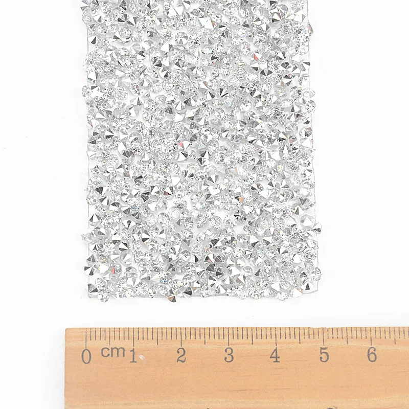 5cm width silver Прозрачные стразы с серебряными кристаллами для свадьбы, ширина 3 см, нарядное свадебное платье с поясом, украшение для свадебного торта - Цвет: 5cm width silver