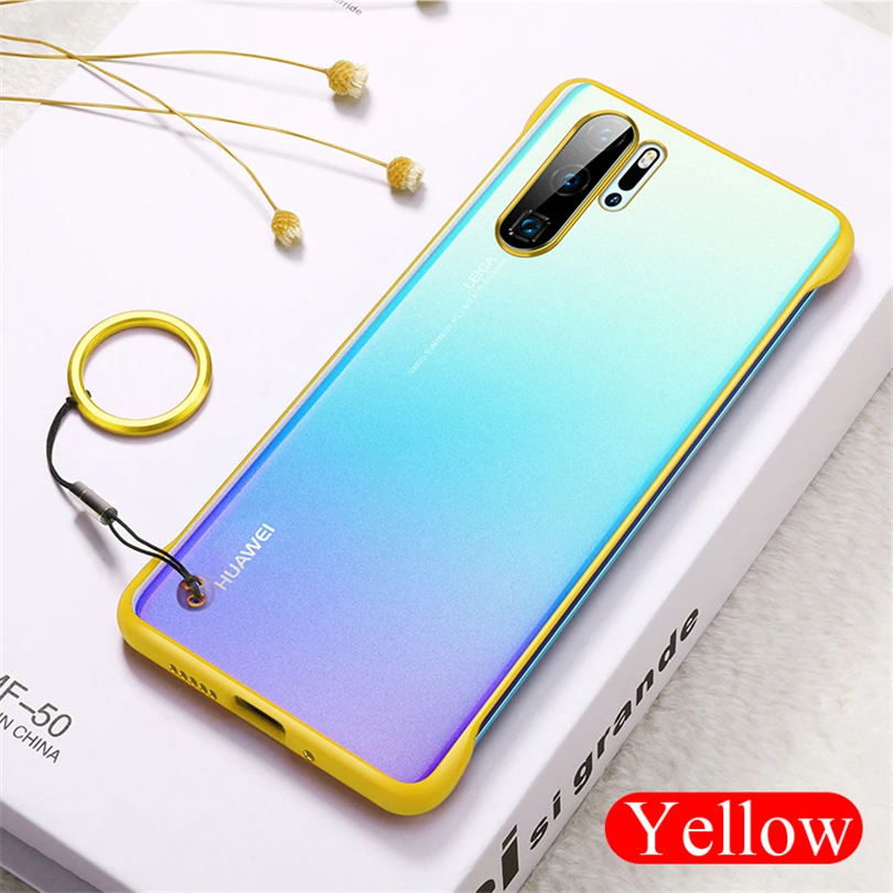 Легкий Чехол для Huawei P30 P20 Pro Lite 2019 Nova 5 5i чехлы без оправы матовое кольцо прозрачная