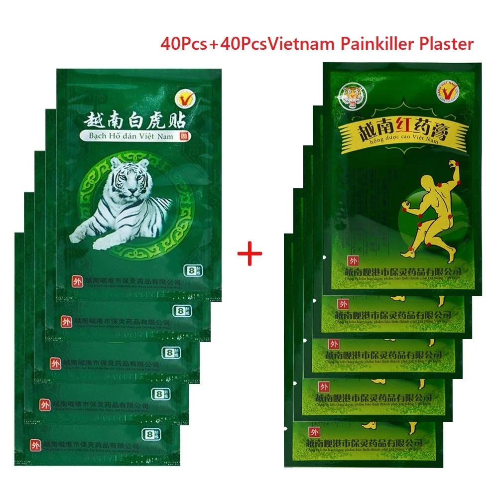 Горячая Распродажа 80 шт./лот вьетнамский белый тигр красный бальзам пластыри