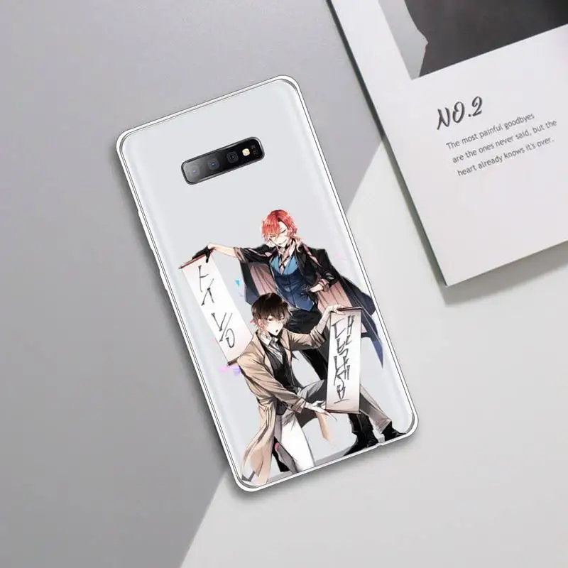 

bungou stray dogs Phone Case Transparent For Samsung Galaxy A 71 21s S note 8 9 10 plus 20 ultra
