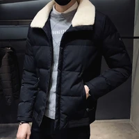 new mens winter parka coat warm thick silk like cotton padded outwear big size m 8xl t180