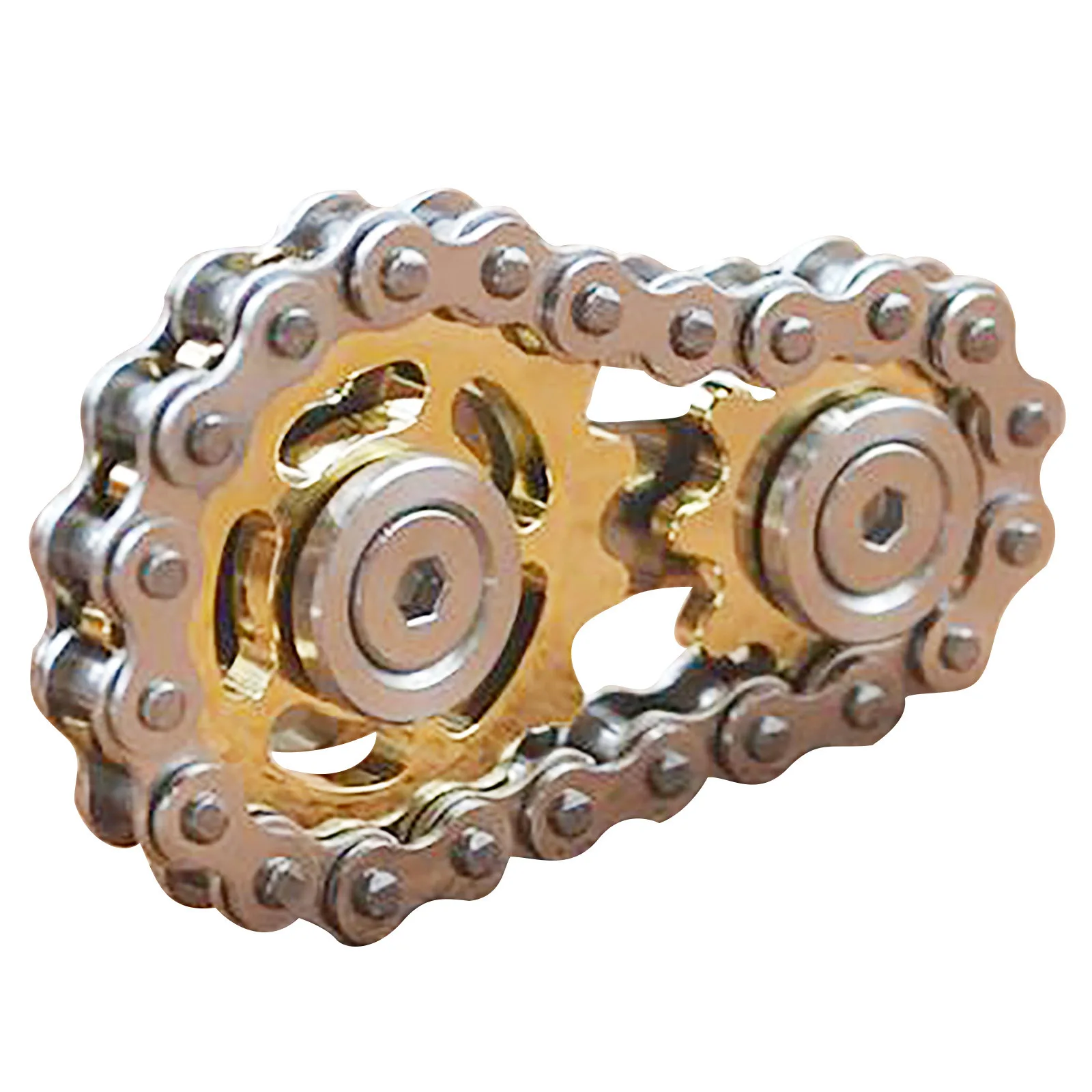 

Sprockets Flywheel Fingertip Gyro Sprockets Chains Edc Metal Toy Gear Chain Gyro Sproket Roadbike Spinner