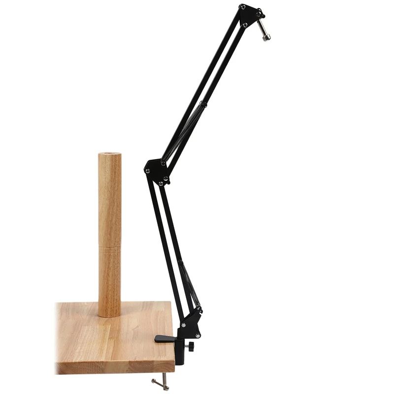 Microphone Scissor Arm Stand 75cm High Tabletop Boom Mic Suspension Mount for Blue Yeti Pro USB Holder | Электроника