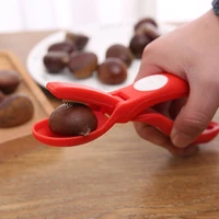 red chestnut sheller cracker cutter scissors chestnut peel nut skins cracks scores kitchen tools