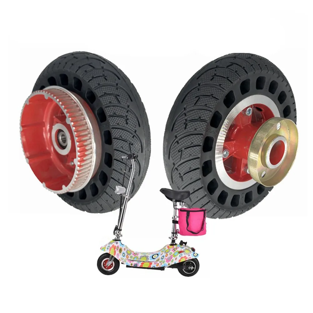 

8-дюймовый электрический скутер 200x50, сплошное колесо с твердой шиной, красная ступица заднего колеса для Xiaomi, шина для электрического скутер...