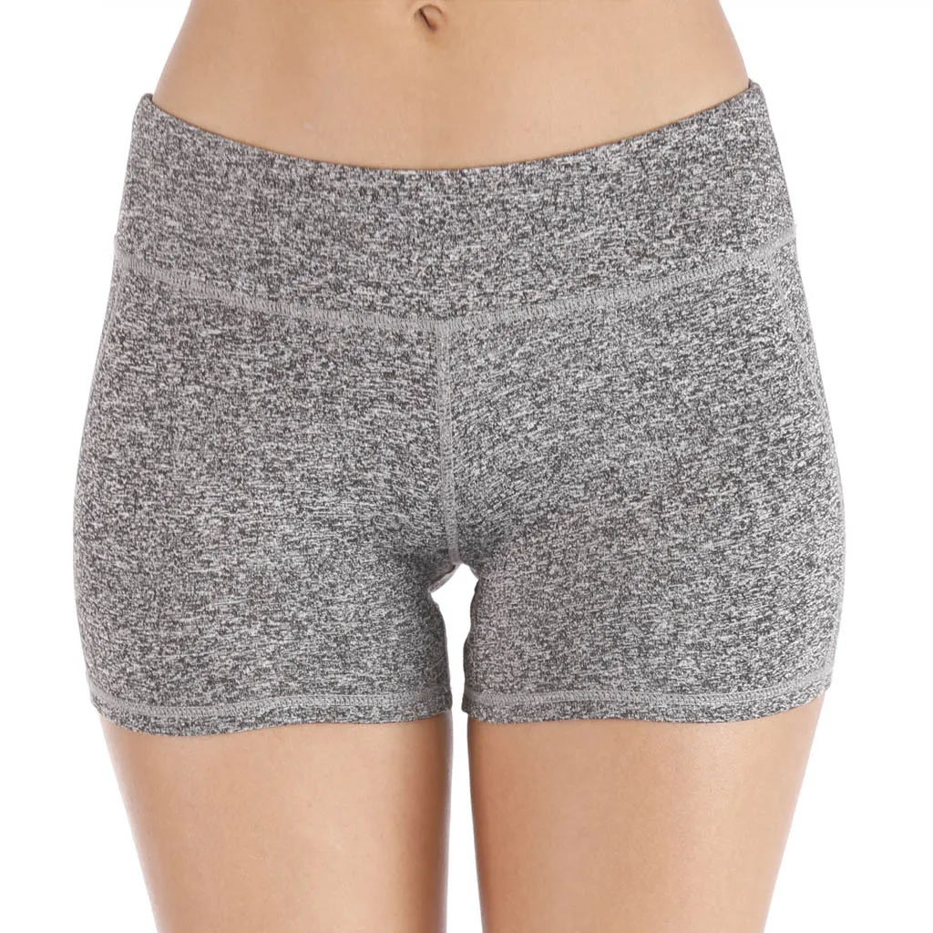 Сексуальные Леггинсы для йоги шорты с высокой талией тонкие однотонные короткие