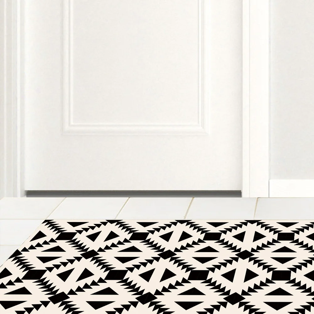 Напольная наклейка Funlife в скандинавском стиле нескользящая черная с