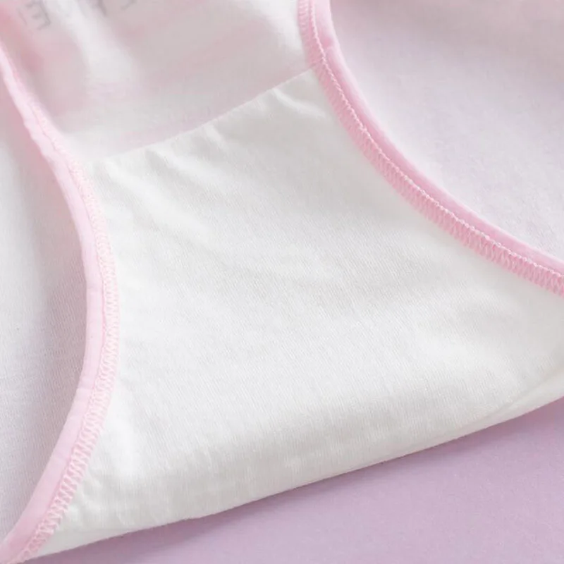 Новое нижнее белье для подростков 4 шт. трусы с рисунком кота молодых девушек