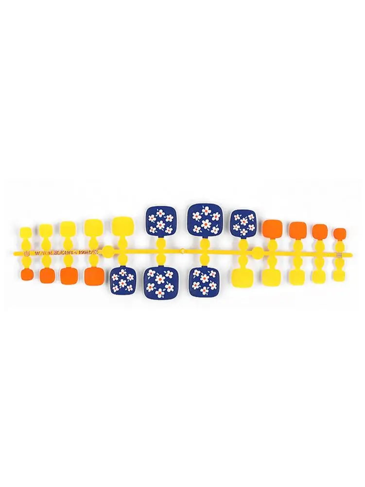 1 лист наклеек для дизайна ногтей обертывает новые цветущие ремешки ярких цветов