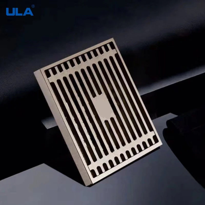 ULA медный душевой трап напольные сливы для ванной плитка вставка квадратный к