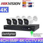Hikvision набор 4K CCTV Kit 8MP IP Camera DS-2CD2085G1-I 4CH POE DS-7604NI-K14P система видеонаблюдения APP Remote View