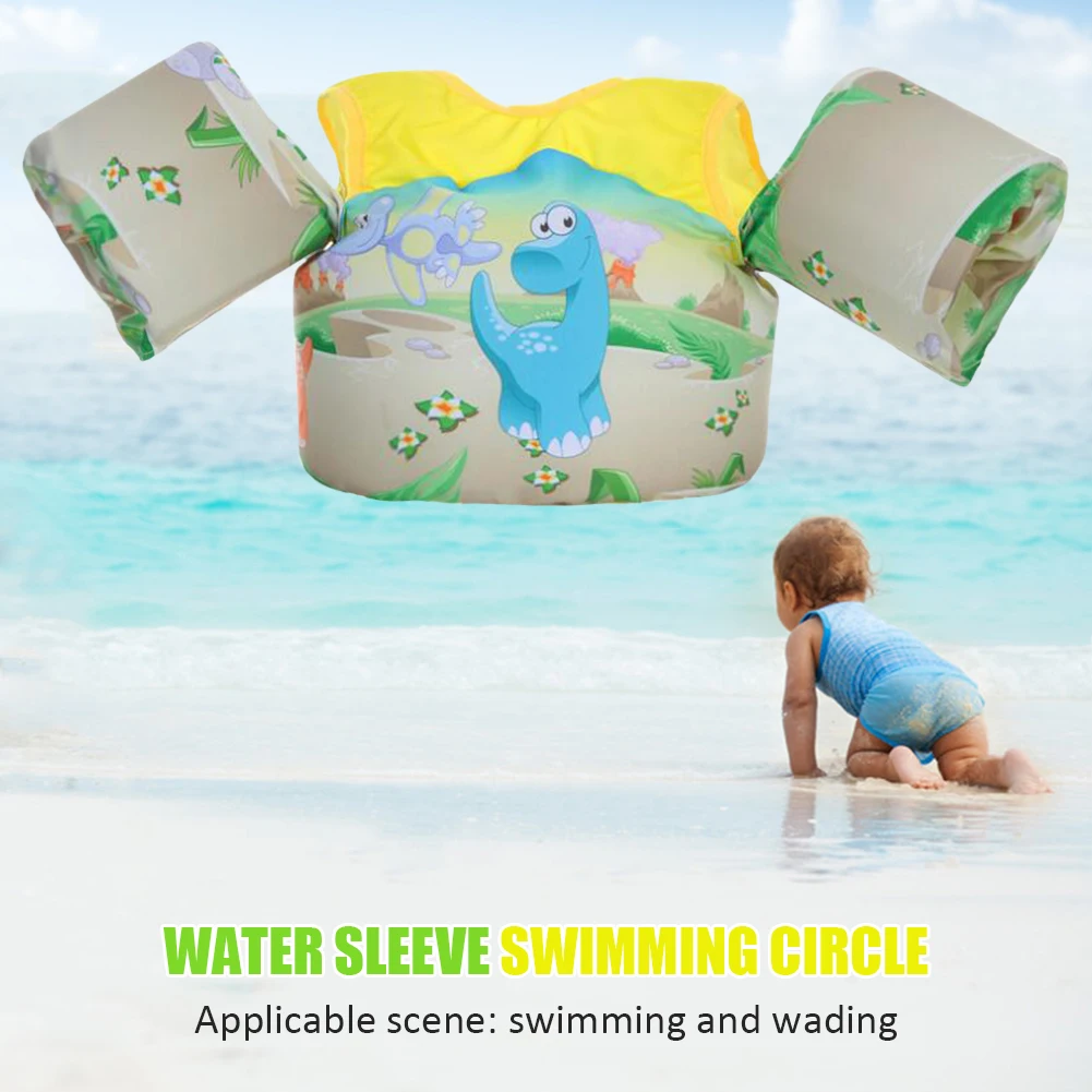 

Baby Float Cartoon Arm Sleeve Life Jacket Swimsuit Foam Safety Swimming Training Floating Pool Float Swimming Ring puddle jumper