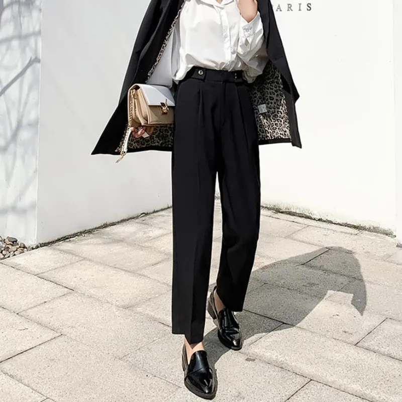 Модель 2020 года прямые Костюмные брюки HziriP Женская офисная одежда новинка