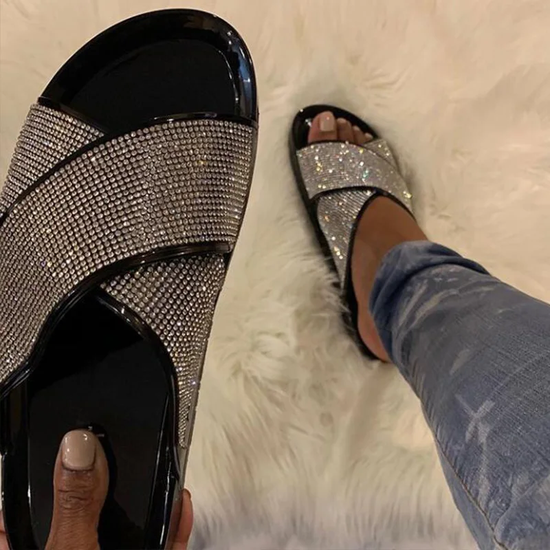 Женские тапочки женские босоножки 2019 женская обувь пляжные яркие на плоской