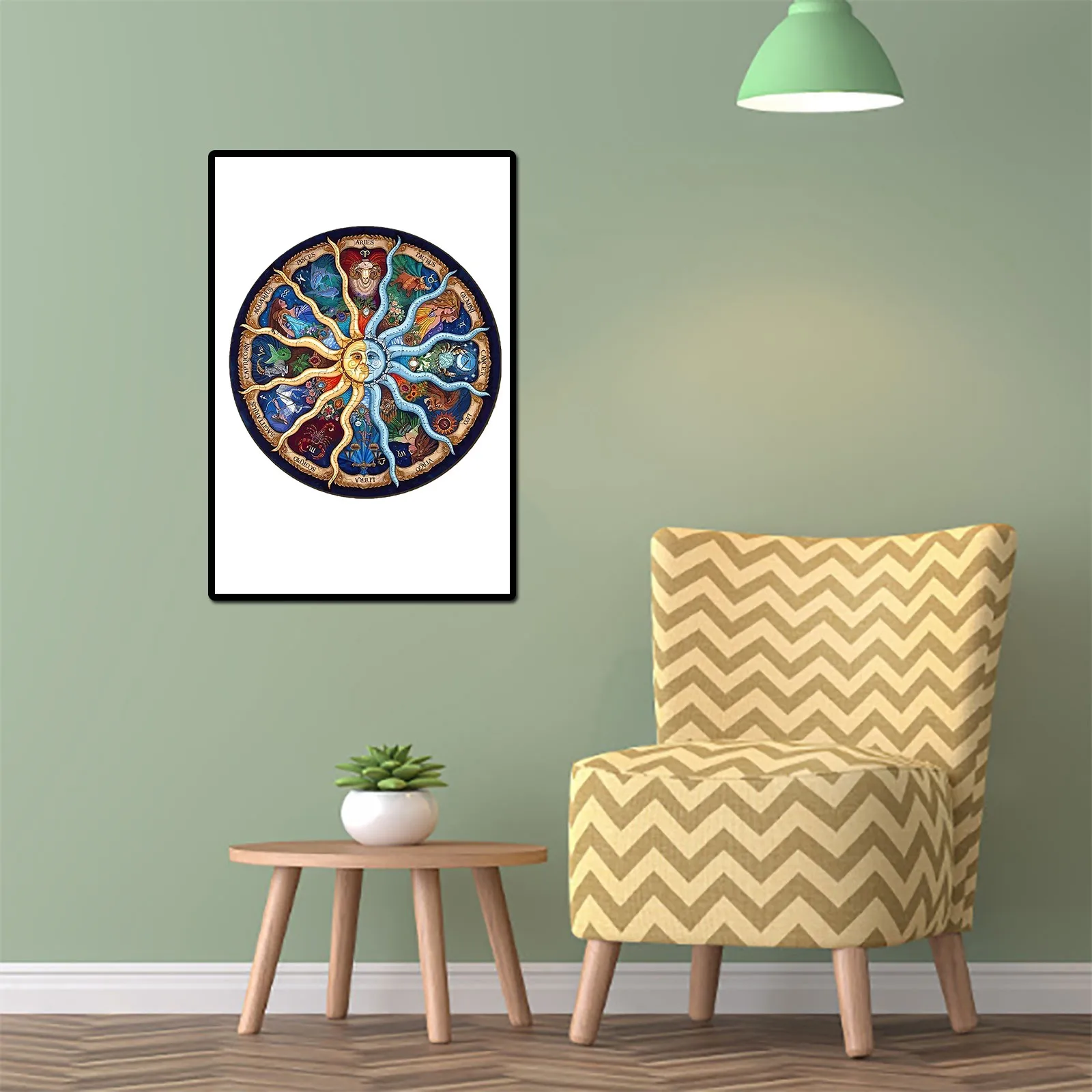 

Wooden Puzzles DIY Irregular Wood Jigsaw Puzzles Round Puzzle Games Educational Toys for Adults Kids Fabulous Interactive Gifts