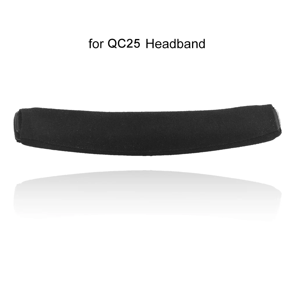 Черная кожаная сменная повязка на голову подушка для Bose Тихий комфорт QC 25 QC25 QC35