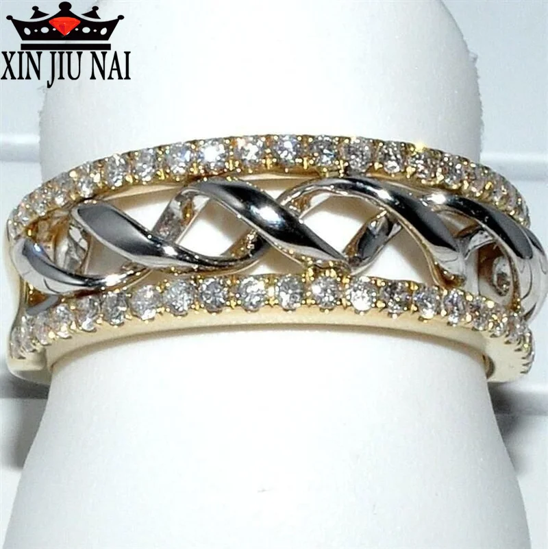 Модное ювелирное изделие из стерлингового серебра 925 пробы желтое роскошное