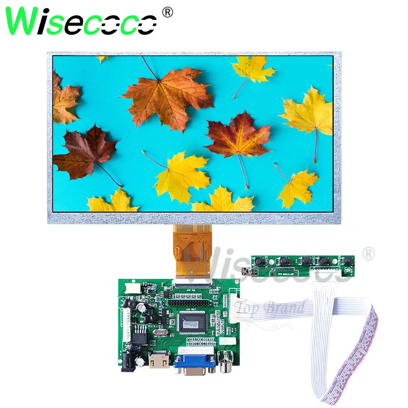 Wisecoco 9 дюймов 50 контактов антибликовый ЖК 800x480 для портативного dvd плеера цифровая
