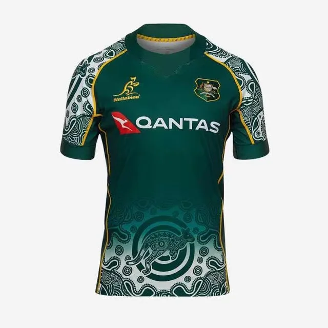 

2021 Australia Rugby Home Away Football Clothes Men's Replica Jersey Sport Shirt Size: S-3xl