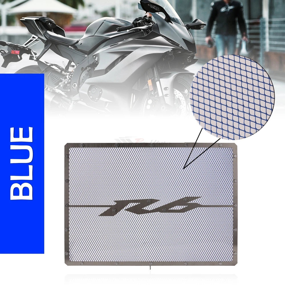 YZFR6 Aluminum Radiator Guard Water Tank Coolant Grill Grille Net Cover Protector for 2006-2015 Yamaha R6 YZF-R6 2007 2008 2009 |