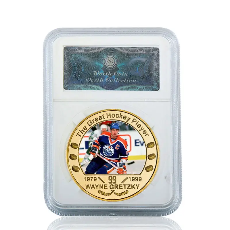 Канадский хоккейный плеер The Great One позолоченные памятные монеты коллекционная
