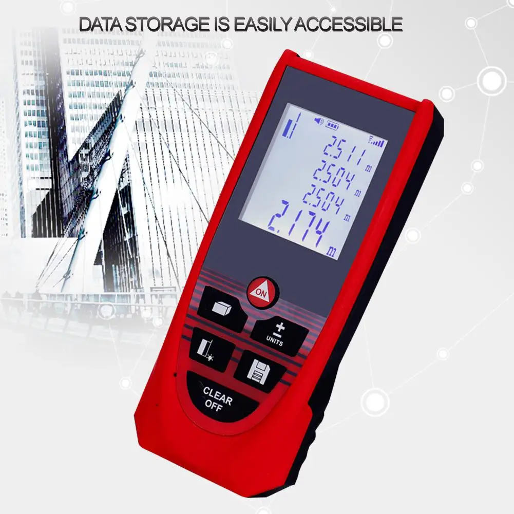 Лазерный дальномер 131 футов лазерная рулетка строительный измерительный прибор