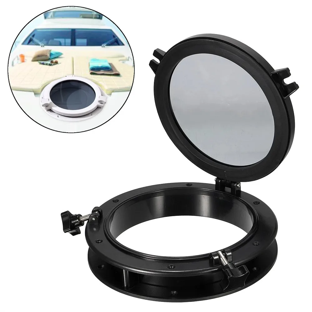 

Accessories New Parts Boat Yacht Porthole Port Hole Sunroof Black Hatch