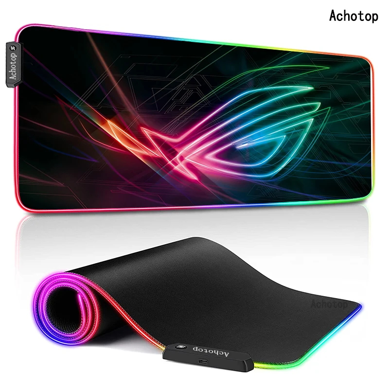 

RGB Large Mouse Pad Gaming Mouse Pad Mat ASUS ROG Gamer Computer Mousepad Backlight Carpet XXL Keyboard Desk Mats Mousepad Gamer