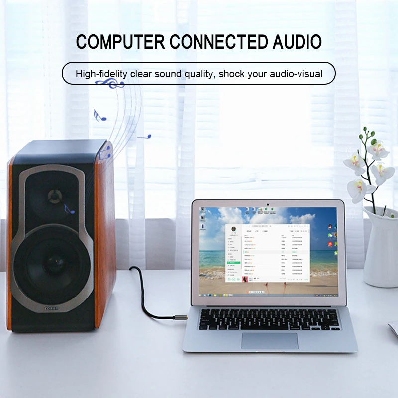 1m 2m 3M USB кабель с соединителем для подключения к разъему Aux 3 5 мм до аудио со