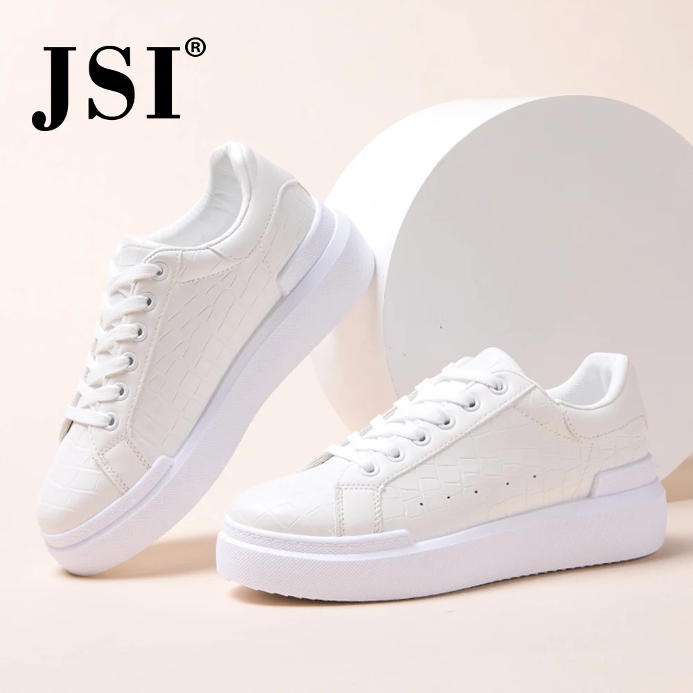 Женская Повседневная Спортивная обувь JSI однотонная женская на плоской подошве с