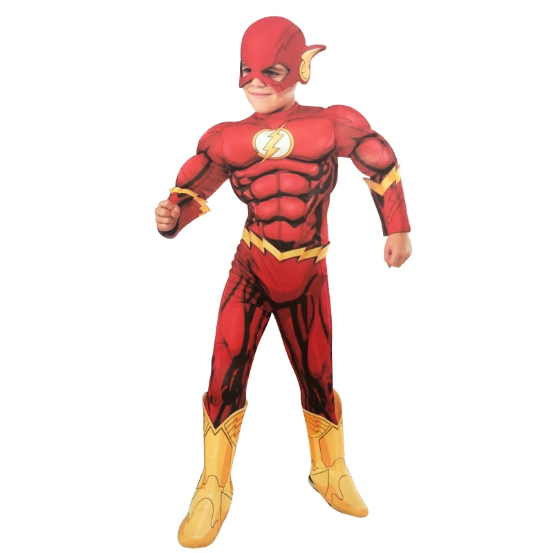 Flash Muscle Superhero Необычное платье детские комиксы Фэнтези кино карнавальвечерние