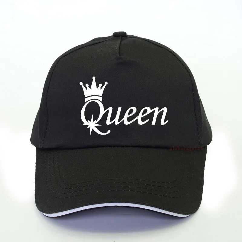 

Бейсболка King Queen для мужчин и женщин, повседневная Кепка в стиле хип-хоп, с принтом и надписью, с косточками, летняя