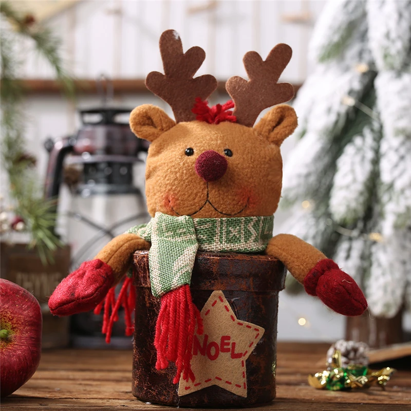 2019 Рождество Новый год DIY темпераментная Конфета банка Санта Клаус Подарочная