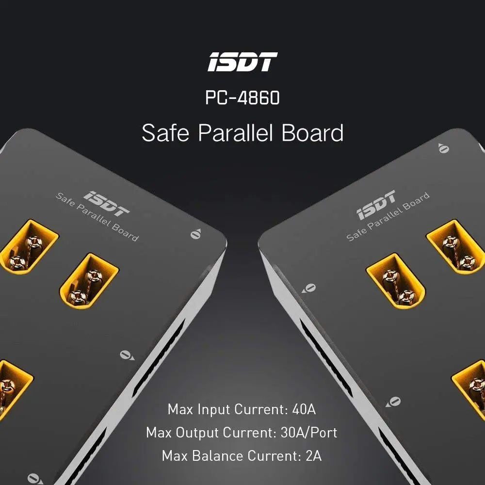 ISDT PC 4860 Lipo зарядное устройство 1 8S XT60 безопасная параллельная плата зарядки