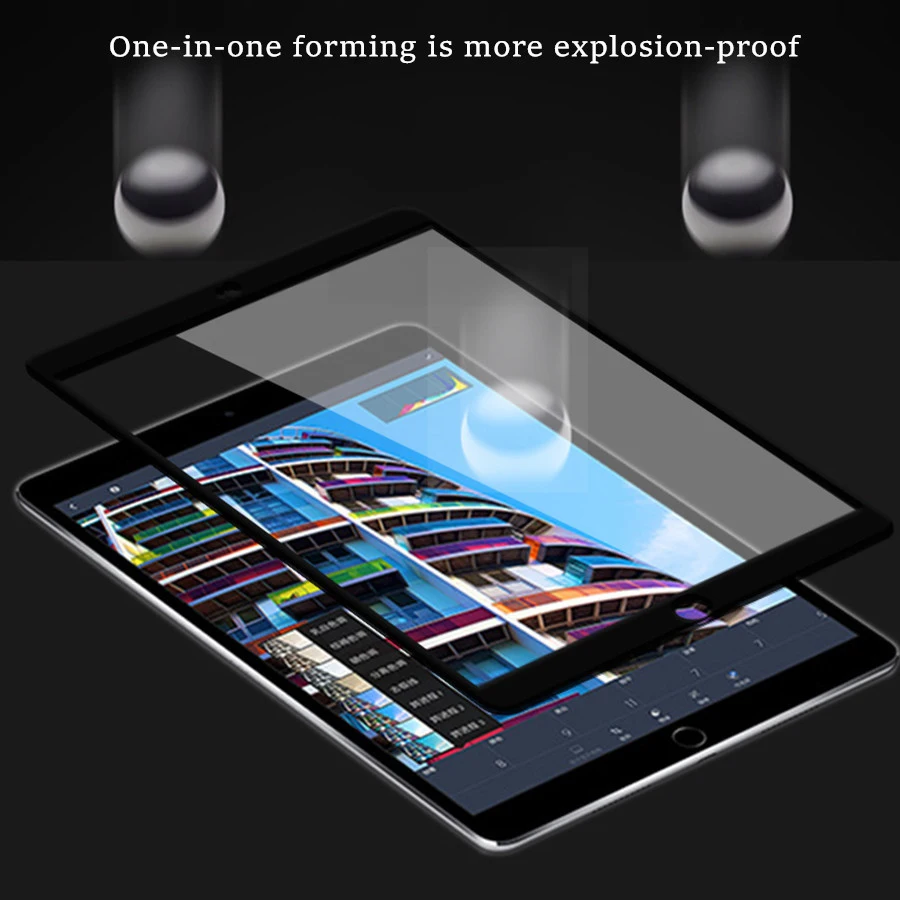 10D полное покрытие черный для iPad Mini 5 4 7 9 ''закаленное стекло Защита экрана Apple