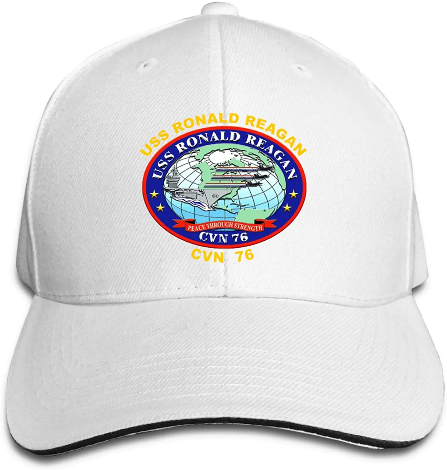 

USS Ronald Reagan Cvn-76 Baseball Caps Sandwich Caps