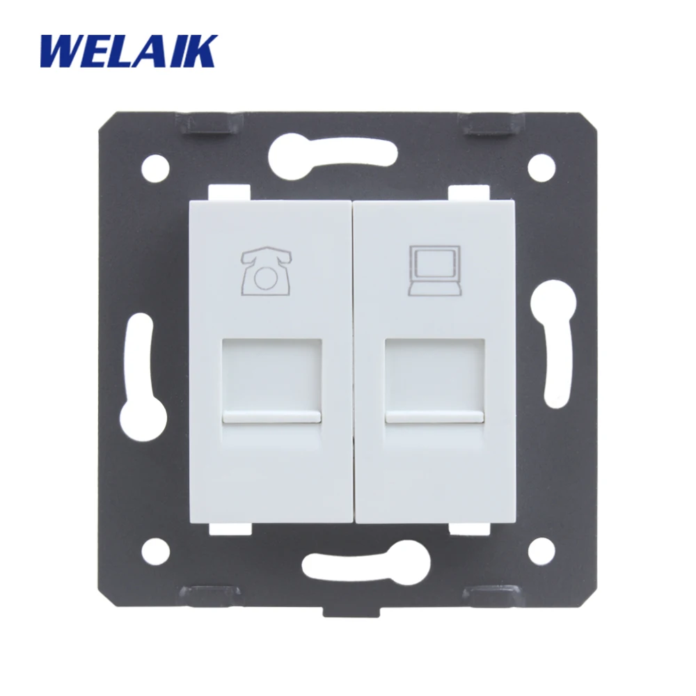 WELAIK розетка для телефона компьютера RJ45 CAT6 детали самостоятельного изготовления