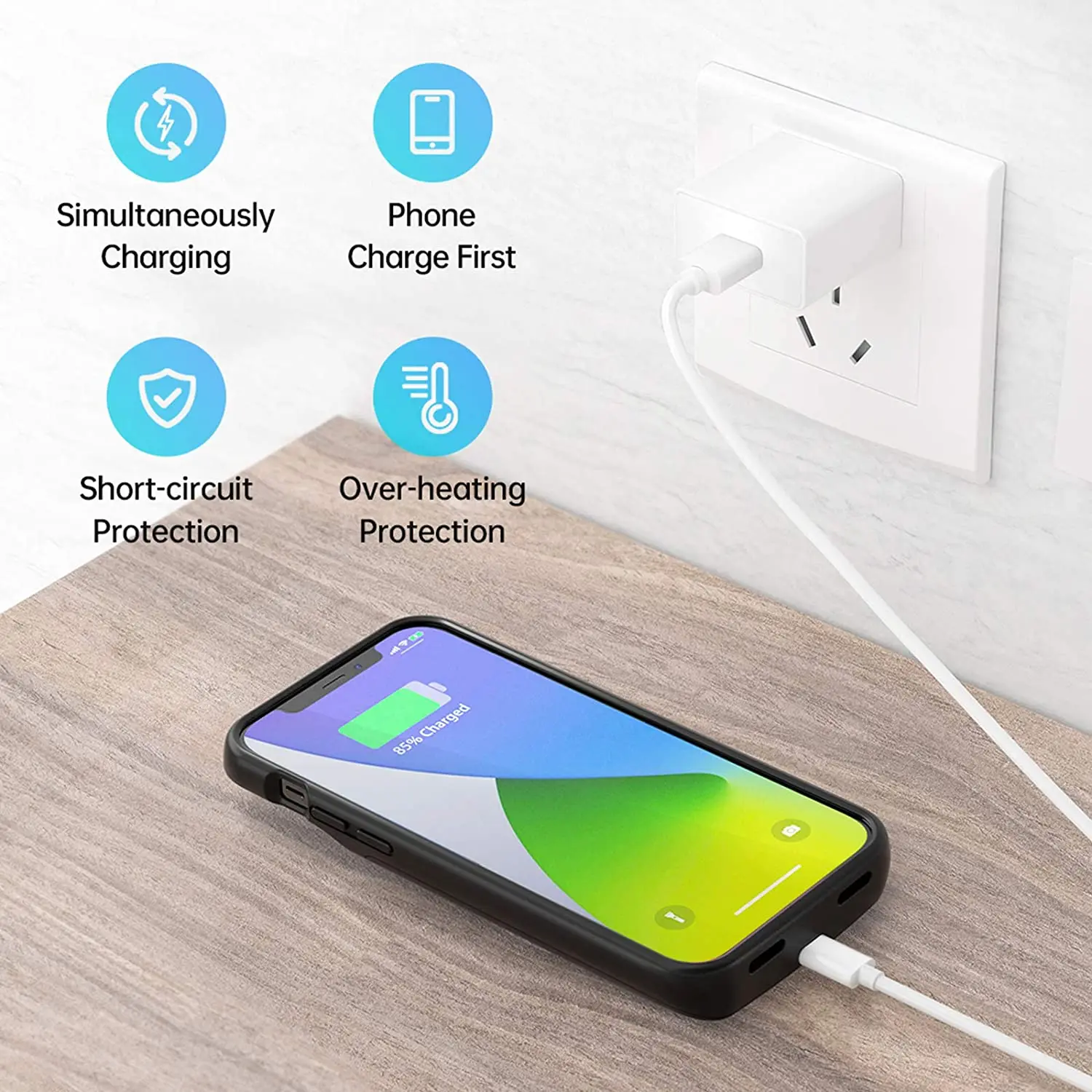 NEWDERY 6 1 дюймовый аккумулятор для iPhone 12 Pro Мягкий ТПУ + ABS 4800 мАч Qi беспроводной