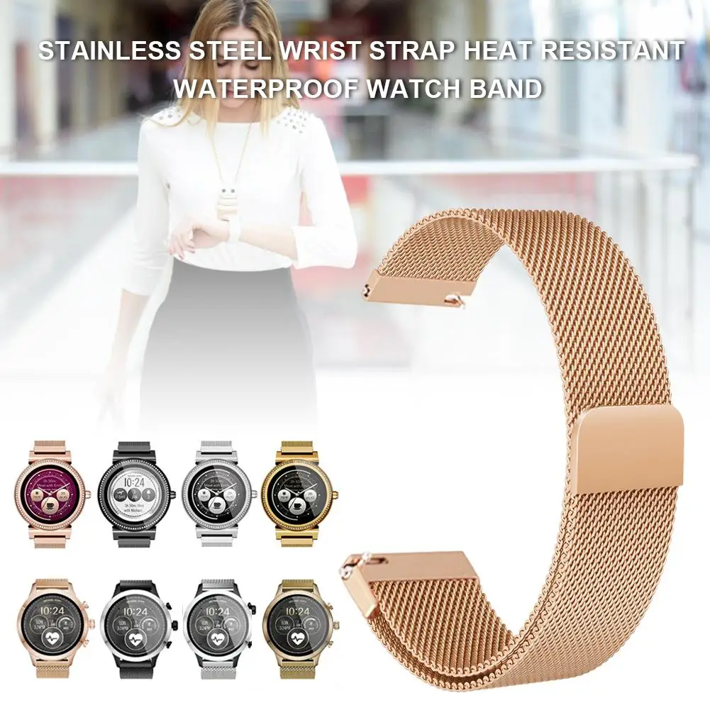 Браслет из нержавеющей стали термостойкий водонепроницаемый ремешок для часов MK