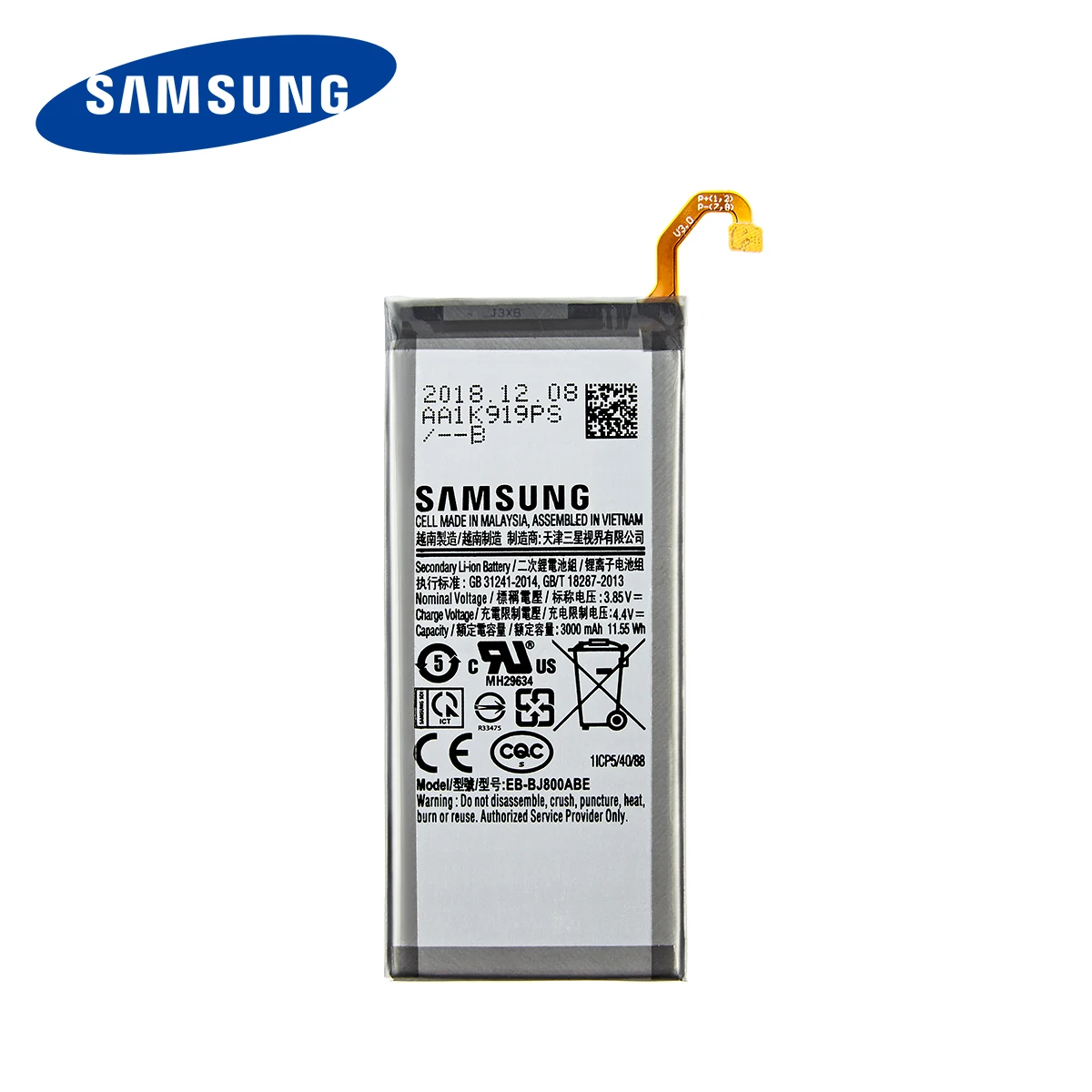 samsung orginal eb bj800abe 3000mah battery for samsung galaxy a6 2018 sm a600 a600f galaxy j6 j600f mobile phone tools free global shipping